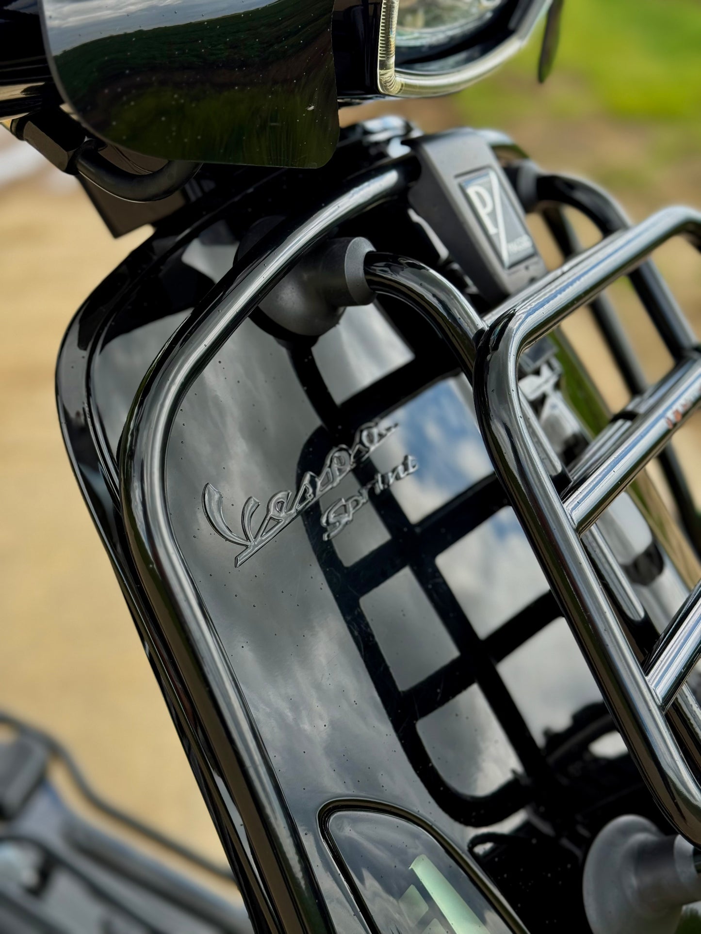 Vespa Sprint E5 2023 custom Nero lucido