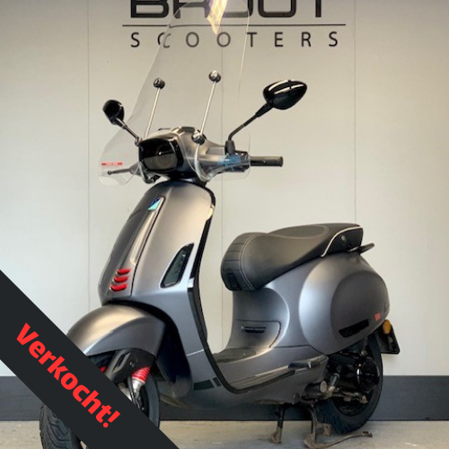 Vespa sprint S E4 2019 mat grijs