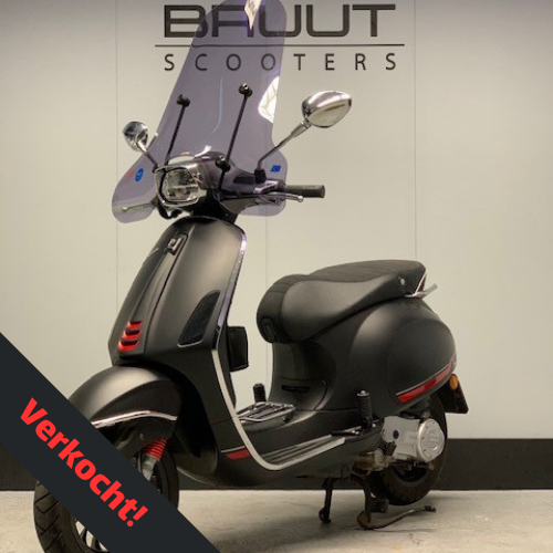 Vespa sprint S E5 2021 mat zwart