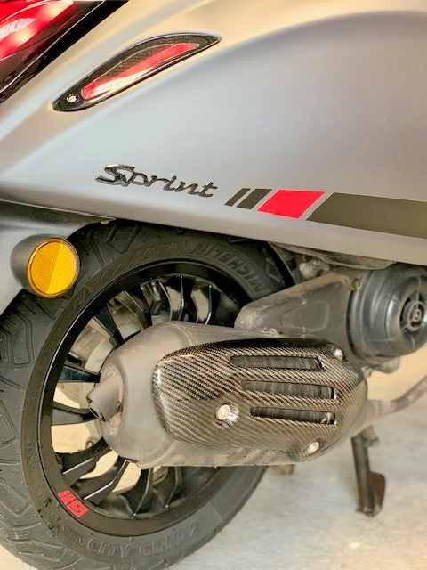 Vespa sprint S E4 2019 mat grijs